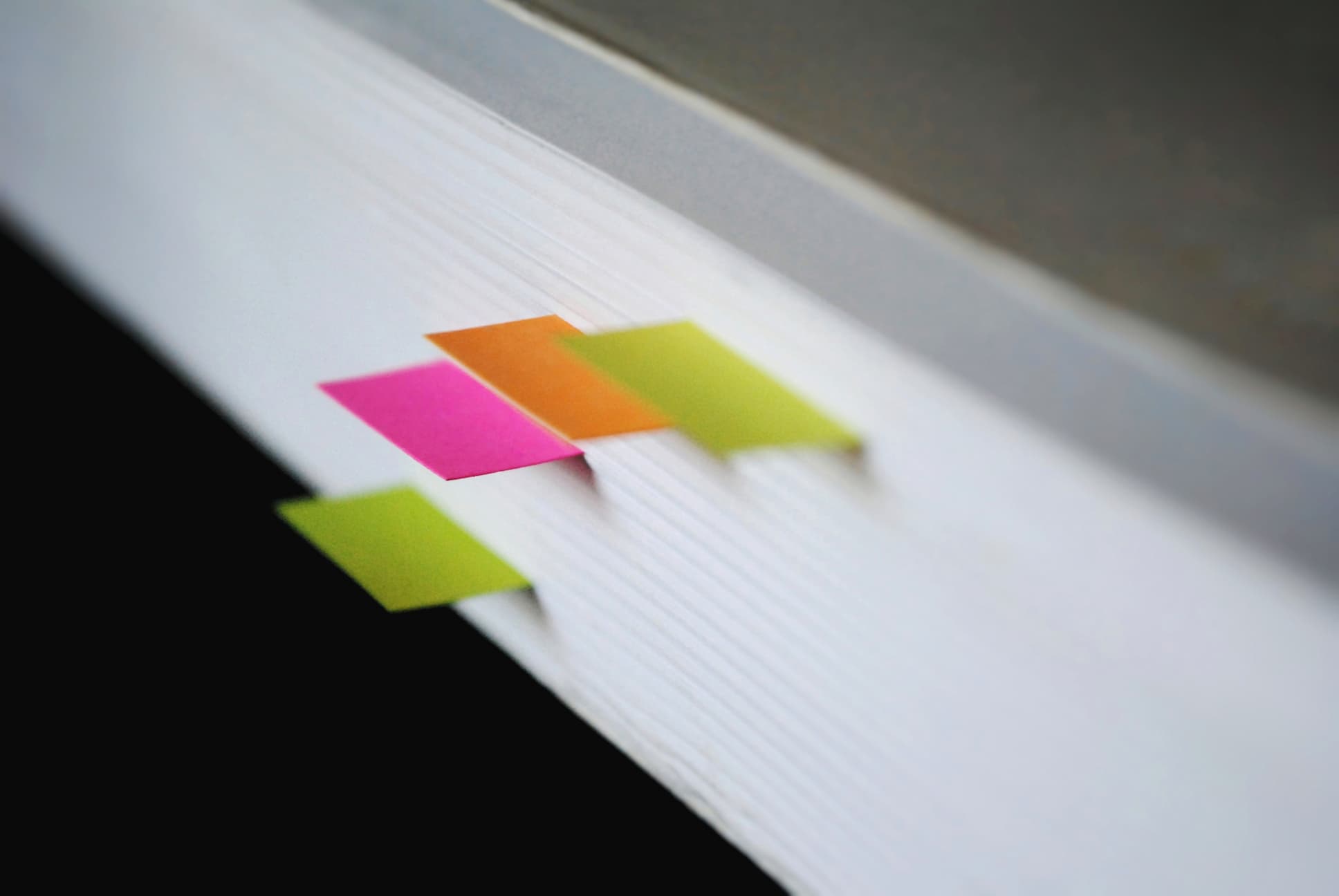 Colorful bookmarks